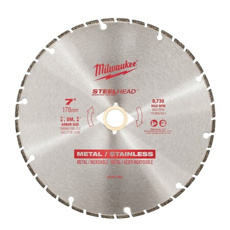 Milwaukee Tool 7" SteelHead Diamond Cut-Off 49-93-7820